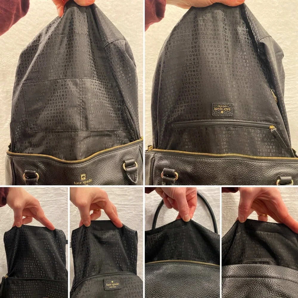 Kate Spade EUC Grant Park Alida Black Leather Tote - Picture 8 of 9